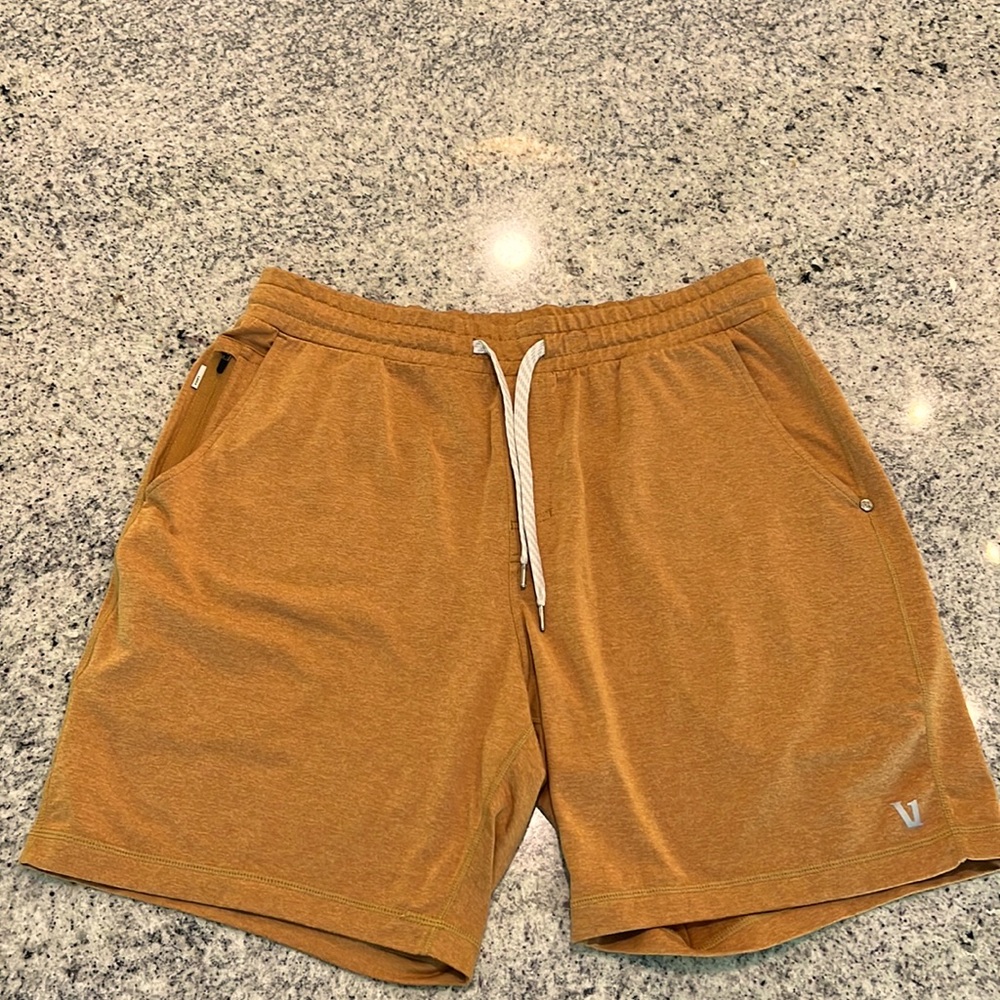Vuori Men’s L Ponto shorts, sunset orange, (hard to find color).